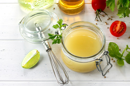 cbd salad dressing with olive oil chilli and lime
