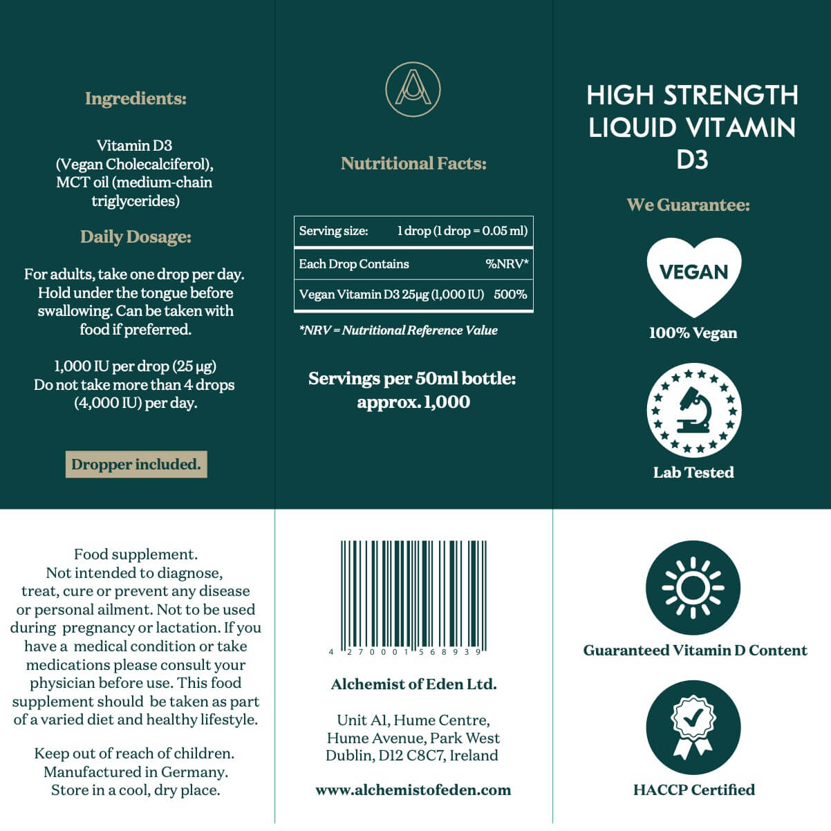 High Strength Liquid Vitamin D3